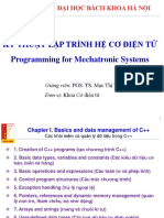 Kỹ Thuật Lập Trình Hệ Cơ Điện Tử Programming for Mechatronic Systems