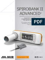 Spirobank Ii Advanced: Un Completo Espirómetro y Oxímetro, Diseñado para Todos Los Terapeutas Respiratorios