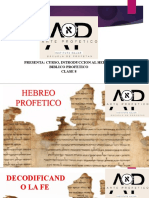 Presenta: Curso, Introduccion Al Hebreo Biblico Profetico Clase 8