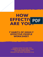 7 Habits Worksheet to Boost Your Effectiveness