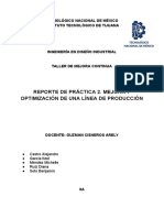 Reporte de Practica 2. Mejora y Optimizacion de Una Linea de Produccion