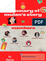 Summary of Mulan's Story: Group 4