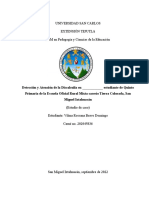 Universidad San Carlos Extensión Tejutla PEM en Pedagogía y Ciencias de La Educación