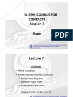 Lecture7 METAL-SEMICONDUCTOR CONTACTS