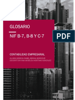 NIF B-7, B-8 Y C-7 Glosario: Contabilidad Empresarial