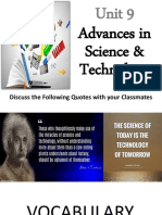 Advances in Science & Technology: Unit 9