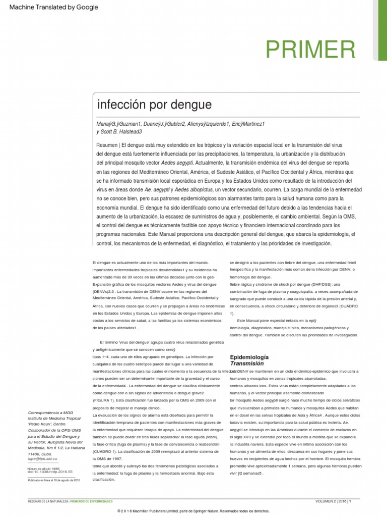 Infección Del Dengue | PDF | Virus | Infección