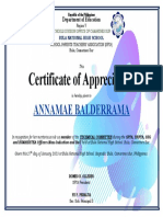 Certificate Ofcommiteee