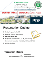 Kocaeli University: OKUMURA, HATA and COST231 Propagation Models