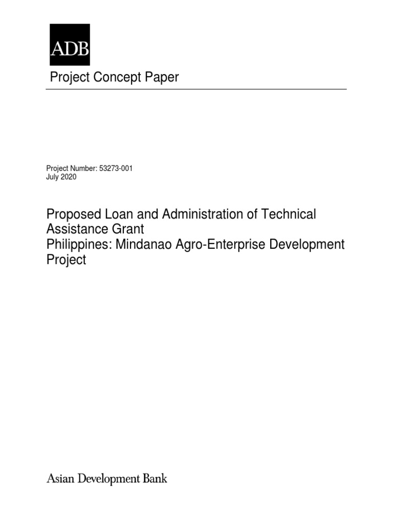 Mindanao Agro-Enterprise Project Overview | PDF | Finance & Money ...