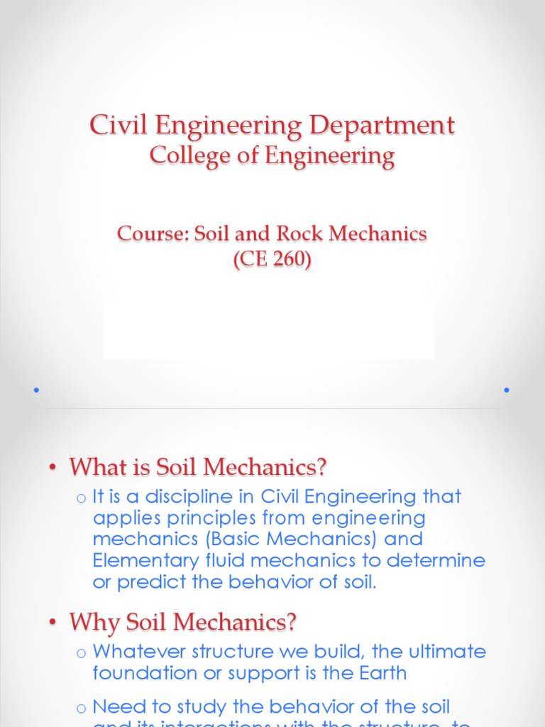 Soil and Rock Mechanics Overview | PDF | Weathering | Rock (Geology)