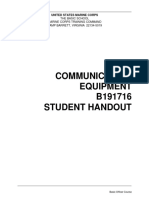 Communication Equipment B191716 Student Handout