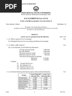 Facacor03T-B.C - (CC3) C M A - I: West Bengal State University