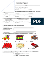 Third Quater Test Filipino 2