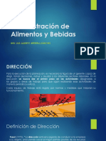 Administración de Alimentos y Bebidas: Mid. Luis Alberto Herrera Sánchez