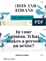 Artist and Artisan