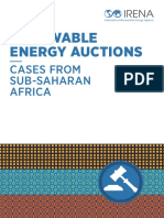 Renewable Energy Auctions: Cases From Sub-Saharan Africa