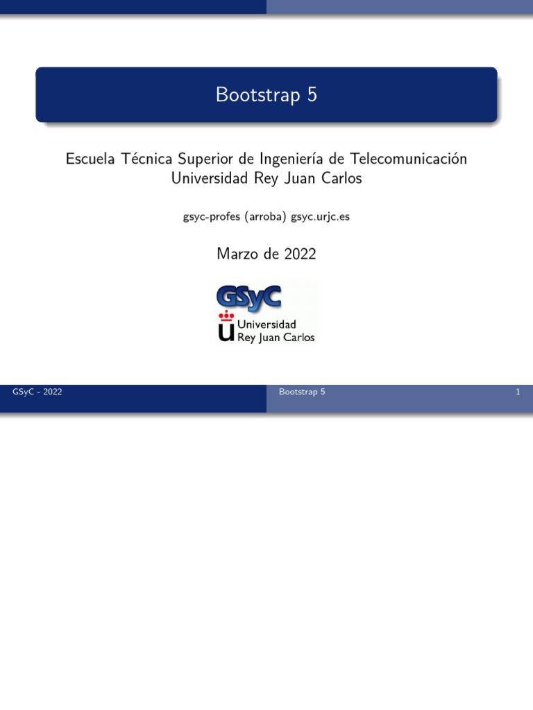 Bootstrap5 PDF Bootstrap marco Frontal Desarrollo De Software