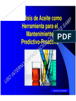 Análisis de Aceite Como Herramienta para El Mantenimiento Predictivo-Proactivo