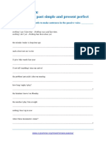 Mixed Tenses Passive Exercise 2