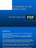 Hemolytic Disease of The Newborn (HDN)