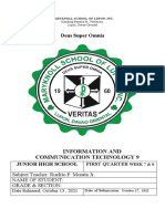 Deus Super Omnia: Information and Communication Technology 9