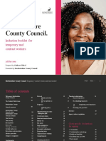 Hertfordshire County Council.: Induction Booklet For Temporary and Contract Workers