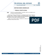 Boletín Oficial Del Estado: Tribunal Constitucional