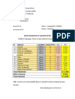 Devis Estimatifs Et Quantitatifs