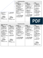 Weekly Homework Plan