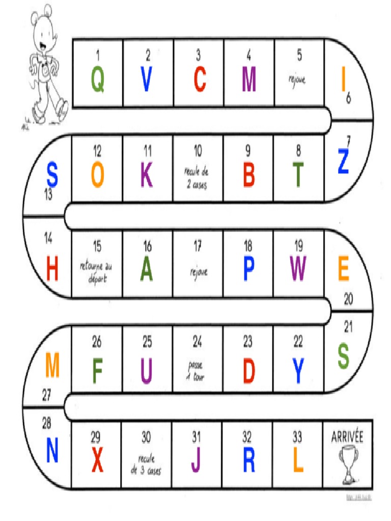 Jeu de L’oie Lettres Bâtons | PDF