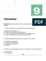 Chemistry: Directions: Choose The Letter That Corresponds To The Correct