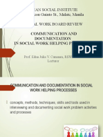 Communication and Documentation 2018