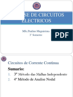 Analise de Circuitos Electricos: MSC - Paulino Muguirrima 3 Semestre