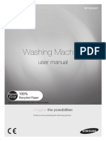 Washing Machine: User Manual