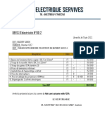 DEVIS D'électricité N°00 2