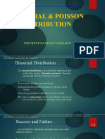 Binomial and Poisson Distribution