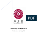 Laboratory Safety Manual: Date Updated: February 2022