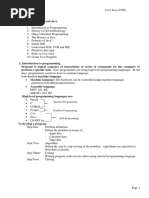 Chapter One: Structure Programming