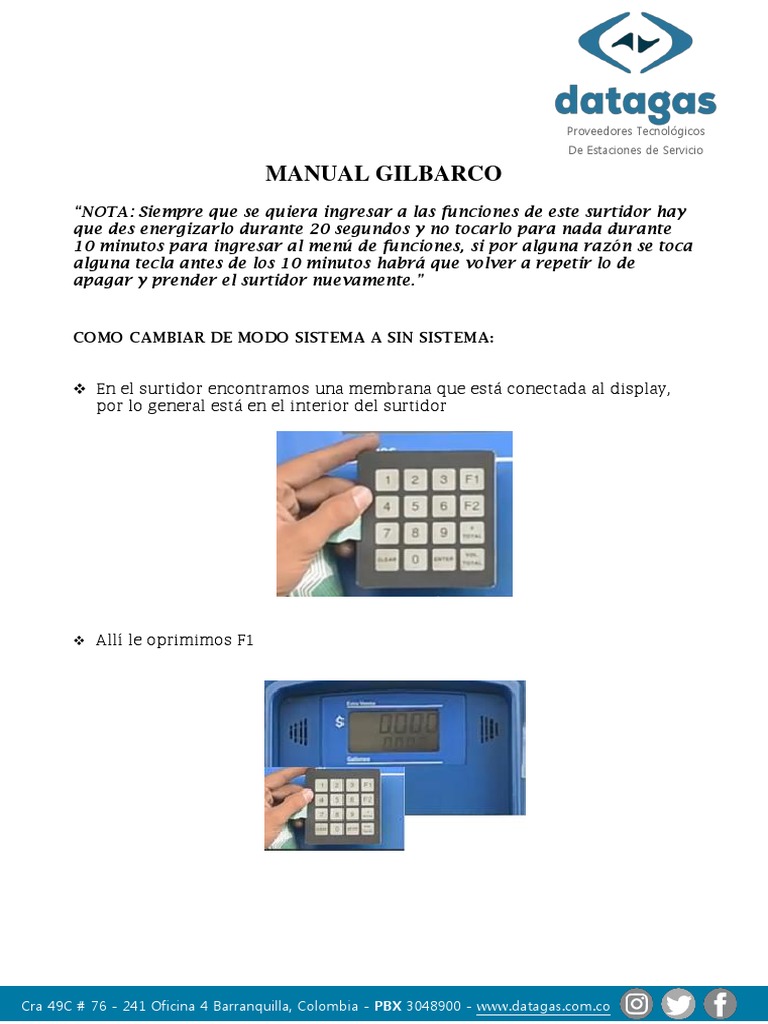 Manual Gilbarco Encore500 I PDF Informática