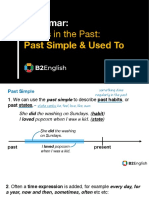 Habits in The Past Past SImple Used To PDF