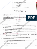 Paper 01 L M SC Previous Physics L Exam 2022 L Classical Mechanics
