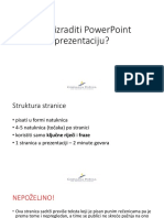 UPUTE PowerPoint Prezentacija