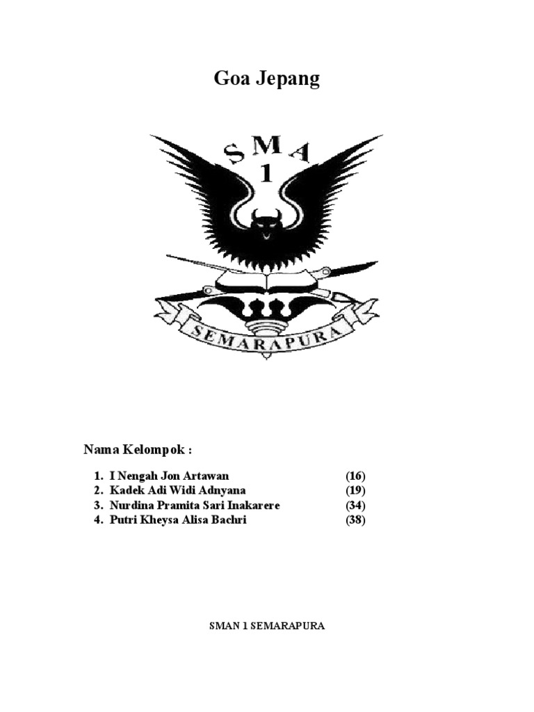 Goa Jepang: Nama Kelompok | PDF | Perjalanan
