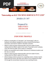 Internship Report On K12 Techno Services