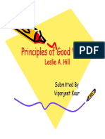 Principles of Good Writing