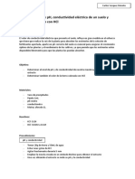 Determinación de PH, Conductividad Eléctrica de Un Suelo Y Reacción Del Suelo Con HCL