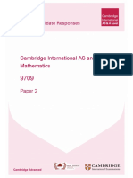 9709 Mathematics Paper2 Example Candidate Responses