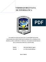 1 - FACTORES SOCIALES QUE AFECTAN A LAS MUJERES GESTANTES EN EL HOSPITAL GINECO OBTÉTRICO Gisa 2