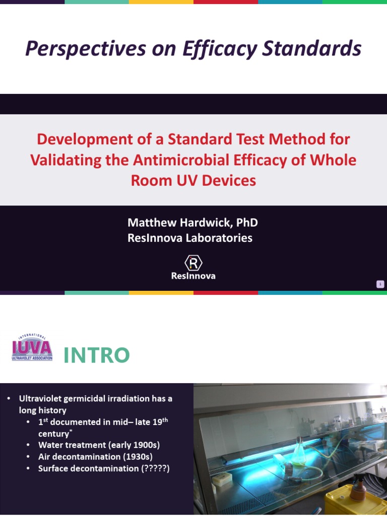 UV Device Efficacy Testing Standards | PDF | Ultraviolet | Antimicrobial